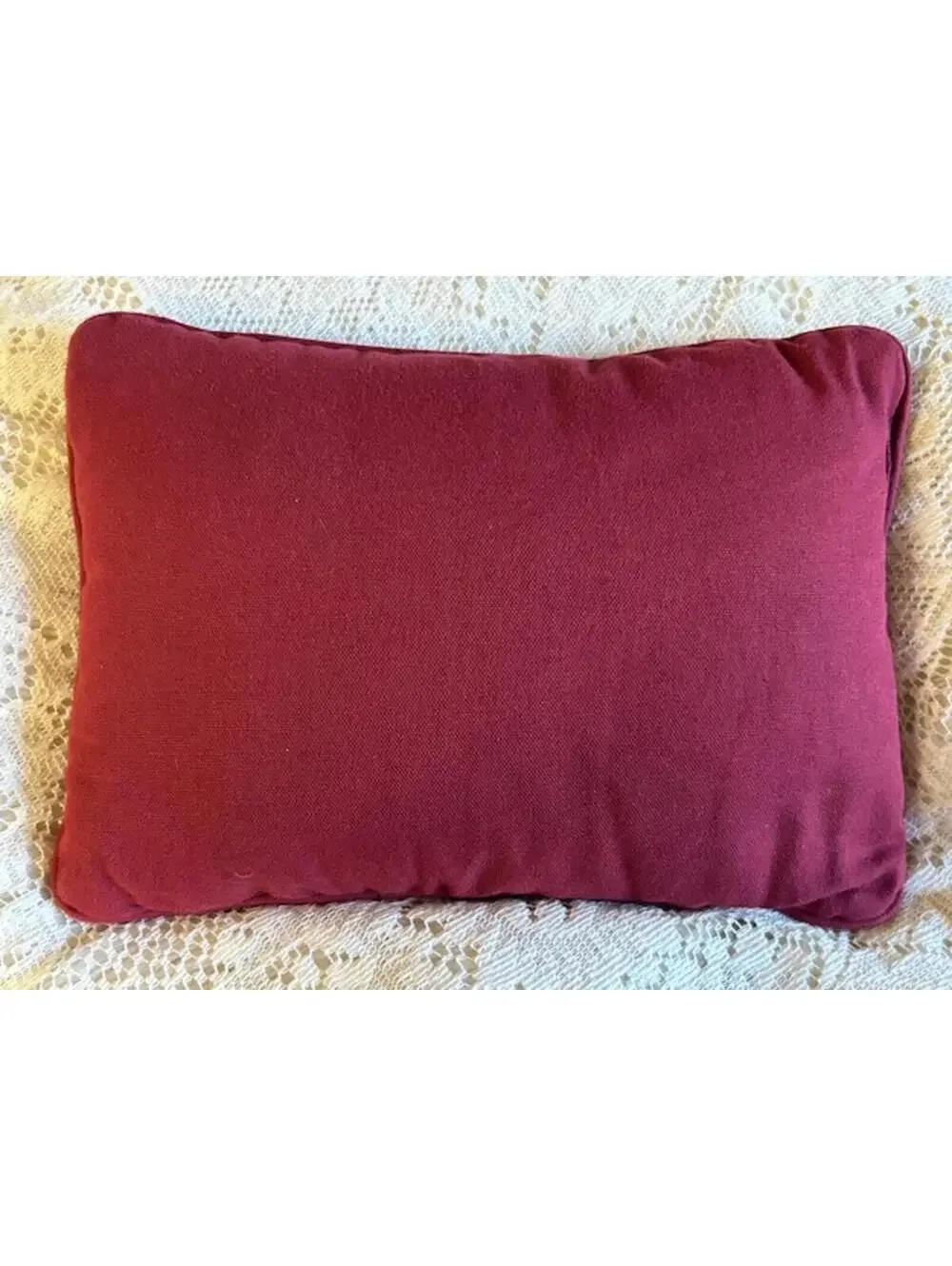 Decorative Burgundy HoHoHo Holiday Pillow